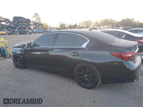 2018 Infiniti Q50 3.0t LUXE with VIN JN1EV7AP0JM365416, listed as a IAAI auction lot 41293065 with 65,339 mi miles. Bid and sale history available at carsss.com. Image 15.