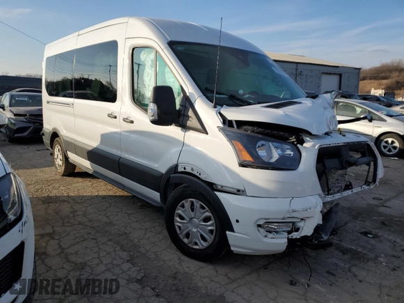 2024 Ford Transit Passenger XL with VIN 1FBAX2C85RKA76767, listed as a Copart auction lot 87883825 with Not Provided miles and Salvage Title. Bid and sale history available at carsss.com. Image 4.