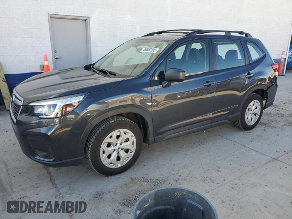 2019 Subaru Forester with VIN JF2SKACC3KH473704, listed as a Copart auction lot 48557385 with 42,666 mi miles and Salvage Title. Bid and sale history available at carsss.com. Image 1.