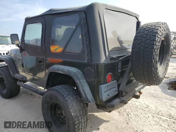 1998 Jeep Wrangler SE with VIN 1J4FY29PXWP759859, listed as a Copart auction lot 75079024 with Not Provided miles and Non Repairable. Bid and sale history available at carsss.com. Image 2.