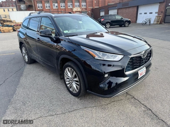 2022 Toyota Highlander Platinum with VIN 5TDFZRBH0NS226809, listed as a Copart auction lot 51350925 with 25,146 mi miles and Clean Title. Bid and sale history available at carsss.com. Image 1.