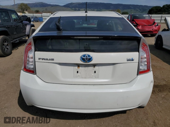 2014 Toyota Prius Four with VIN JTDKN3DU7E1748450, listed as a Copart auction lot 48019345 with 190,006 mi miles and Salvage Title. Bid and sale history available at carsss.com. Image 6.