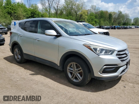 2017 Hyundai Santa Fe 2.4L z VIN 5XYZTDLB9HG466552, wystawiony jako Copart lot #57265315 z przebiegiem 123 390 mil mil oraz Czysty tytuł • Clean title. Historia ofert i sprzedaży dostępna na DreamBid. Obrazek 4.