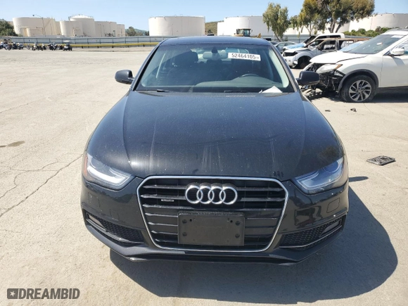 2015 Audi A4 Premium Plus with VIN WAUFFAFL7FN032176, listed as a Copart auction lot 52464105 with 56,260 mi miles and Clean Title. Bid and sale history available at carsss.com. Image 5.