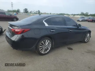 2023 Infiniti Q50 Luxe z VIN JN1EV7BR9PM540514, wystawiony jako Copart lot #60276265 z przebiegiem 19 824 mil mil oraz Szkoda całkowita • Salvage title. Historia ofert i sprzedaży dostępna na DreamBid. Obrazek 3.