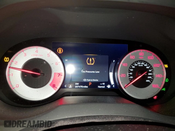 2022 Acura RDX w/A-Spec Package with VIN 5J8TC2H67NL016678, listed as a Copart auction lot 43803575 with 57,478 mi miles and Salvage Title. Bid and sale history available at carsss.com. Image 9.
