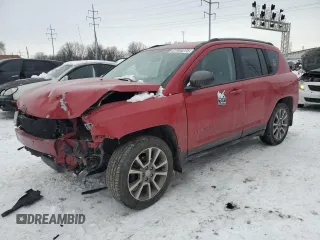 2017 Jeep Compass Sport with VIN 1C4NJCBA6HD166005, listed as a Copart auction lot 87906275 with Not Provided miles and Salvage Title. Bid and sale history available at carsss.com. Image 1.