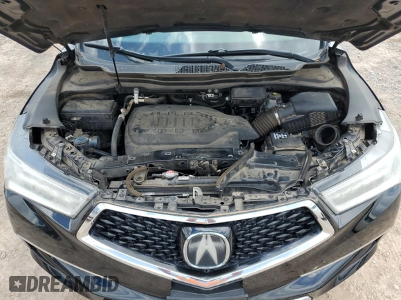 2017 Acura MDX Technology with VIN 5J8YD4H52HL004190, listed as a Copart auction lot 56677235 with 90,572 mi miles and Salvage title. Bid and sale history available at DreamBid. Image 12.