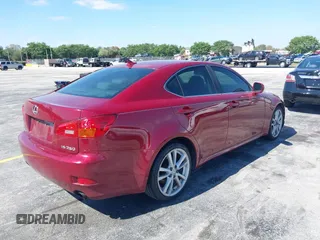 2007 Lexus IS 250 with VIN JTHBK262675042319, listed as a IAAI auction lot 42033877 with 237,283 mi miles and . Bid and sale history available at DreamBid. Image 4.