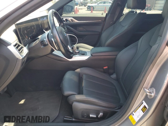 2024 BMW 4 Series 430i with VIN WBA63AV00RFR54092, listed as a Copart auction lot 53495545 with 32,212 mi miles and Salvage title. Bid and sale history available at DreamBid. Image 7.