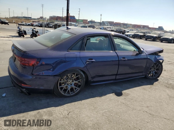 2018 Audi S4 Premium Plus with VIN WAUB4AF47JA145008, listed as a Copart auction lot 76838024 with 64,701 mi miles and Salvage Title. Bid and sale history available at carsss.com. Image 3.