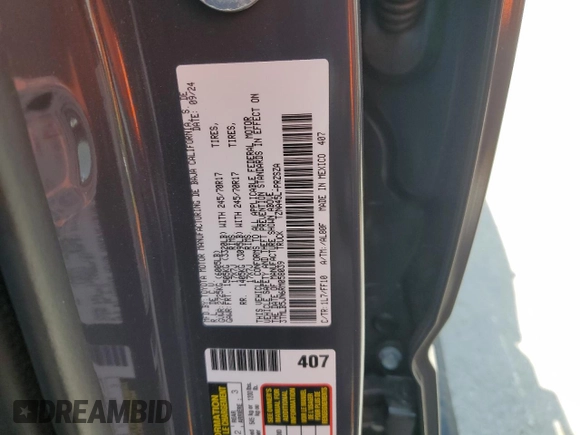 2024 Toyota Tacoma SR5 z VIN 3TMLB5JN6RM058039, wystawiony jako Copart lot #57168865 z przebiegiem 1 859 mil mil oraz Czysty tytuł • Clean title. Historia ofert i sprzedaży dostępna na DreamBid. Obrazek 12.