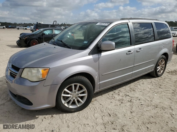 2013 Dodge Grand Caravan SXT with VIN 2C4RDGCG8DR653863, listed as a Copart auction lot 48237375 with 205,684 mi miles and Clean Title. Bid and sale history available at carsss.com. Image 1.