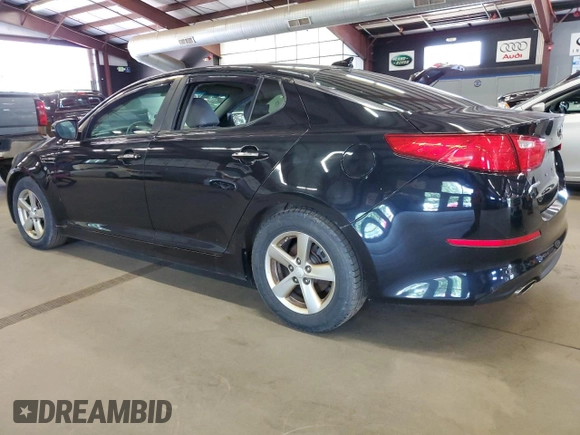 2014 Kia Optima LX with VIN 5XXGM4A70EG313951, listed as a Copart auction lot 63703955 with 87,929 mi miles and Clean title. Bid and sale history available at DreamBid. Image 2.