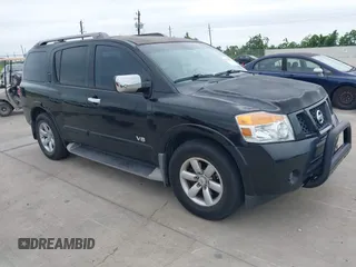 2009 Nissan Armada SE z VIN 5N1BA08D59N602675, wystawiony jako IAAI lot #42314277 z przebiegiem 168 540 mil mil oraz . Historia ofert i sprzedaży dostępna na DreamBid. Obrazek 1.