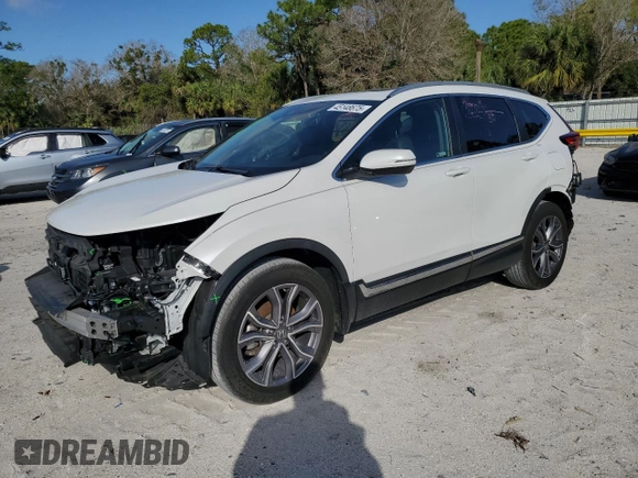 2021 Honda CR-V Touring with VIN 5J6RW1H95ML001979, listed as a Copart auction lot 45148675 with 35,838 mi miles and Salvage Title. Bid and sale history available at carsss.com. Image 1.