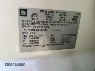 2015 Cadillac Escalade Luxury z VIN 1GYS4MKJ9FR628437, wystawiony jako Copart lot #53167765 z przebiegiem 149 822 mil mil oraz Szkoda całkowita • Salvage title. Historia ofert i sprzedaży dostępna na DreamBid. Obrazek 13.