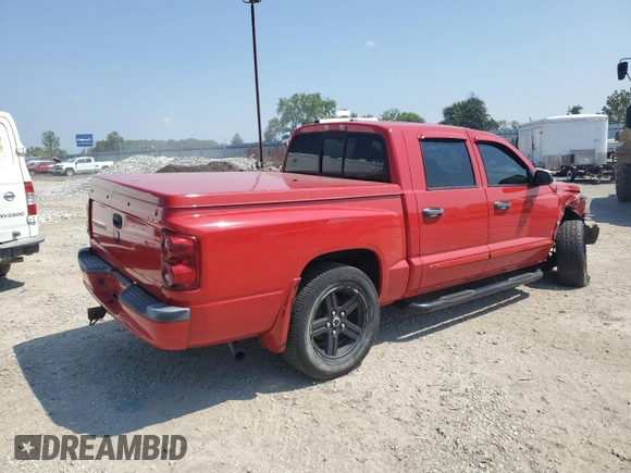 2007 Dodge Dakota SLT with VIN 1D7HW48KX7S137451, listed as a Copart auction lot 65422694 with 111,820 mi miles and Clean Title. Bid and sale history available at carsss.com. Image 3.