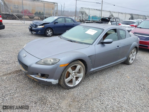 2004 Mazda RX-8 with VIN JM1FE17N940134921, listed as a IAAI auction lot 41406478 with 1 mi miles. Bid and sale history available at carsss.com. Image 17.