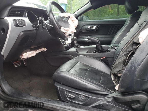 2016 Ford Mustang EcoBoost with VIN 1FA6P8TH6G5307665, listed as a Copart auction lot 55615395 with 177,127 mi miles and Salvage Title. Bid and sale history available at DreamBid. Image 7.