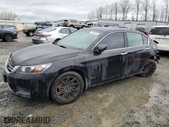 2014 Honda Accord Sedan LX with VIN 1HGCR2F3XEA197617, listed as a Copart auction lot 47895355 with 156,691 mi miles and Salvage Title. Bid and sale history available at carsss.com. Image 1.