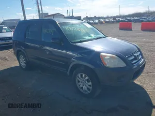 2006 Honda CR-V EX with VIN JHLRD78806C020371, listed as a IAAI auction lot 41812893 with 282,171 mi miles and . Bid and sale history available at carsss.com. Image 1.
