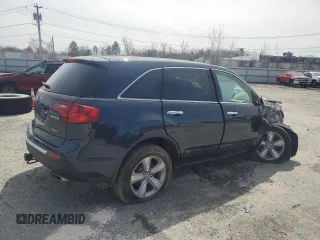 2011 Acura MDX with VIN 2HNYD2H20BH524380, listed as a Copart auction lot 51218155 with 0 mi miles and Salvage Title. Bid and sale history available at carsss.com. Image 3.
