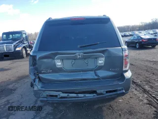 2007 Honda Pilot EX with VIN 2HKYF18487H536755, listed as a Copart auction lot 45843445 with 270,611 mi miles and Salvage Title. Bid and sale history available at DreamBid. Image 6.