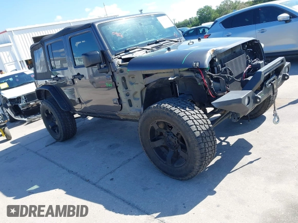 2014 Jeep Wrangler Unlimited Sport with VIN 1C4BJWDG4EL295044, listed as a IAAI auction lot 41997837 with 143,447 mi miles. Bid and sale history available at carsss.com. Image 1.