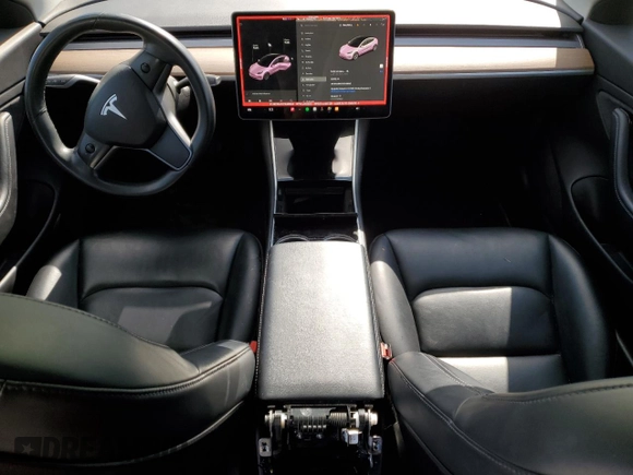 2018 Tesla Model 3 Long Range Battery with VIN 5YJ3E1EA7JF040942, listed as a Copart auction lot 56147225 with 82,482 mi miles and Salvage Title. Bid and sale history available at DreamBid. Image 8.