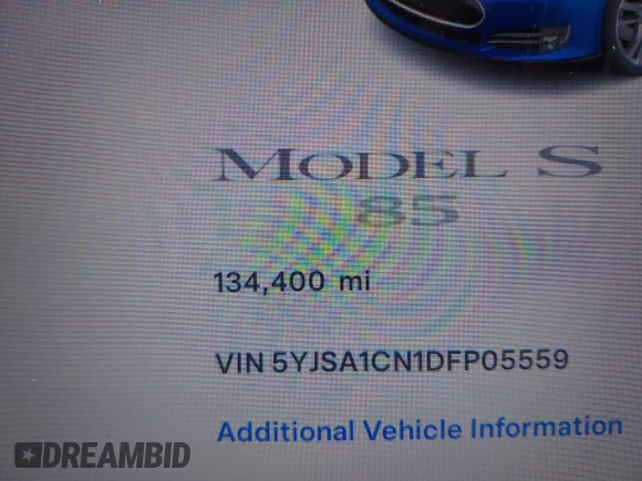 2013 Tesla Model S с VIN 5YJSA1CN1DFP05559, выставлен на аукционе IAAI как лот 42249943 с пробегом 134 399 миль миль и . История ставок и продаж доступна на DreamBid. Изображение 15.