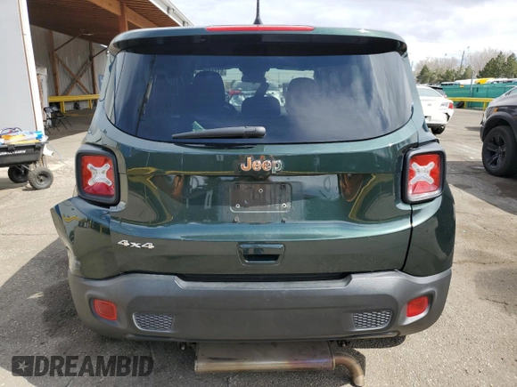 2021 Jeep Renegade Upland Edition with VIN ZACNJDAB1MPM46410, listed as a Copart auction lot 51080655 with 27,954 mi miles and Salvage Title. Bid and sale history available at carsss.com. Image 6.