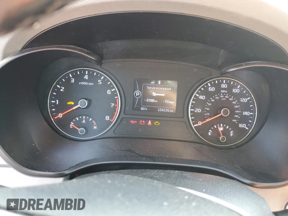 2016 Kia Optima EX with VIN 5XXGU4L35GG038283, listed as a Copart auction lot 52595715 with 154,131 mi miles and Clean Title. Bid and sale history available at carsss.com. Image 9.