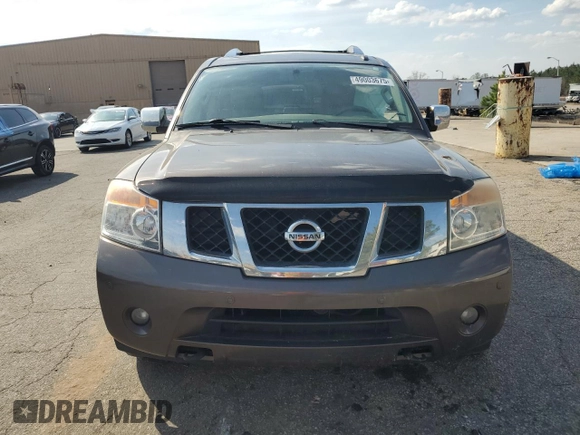 2015 Nissan Armada Platinum z VIN 5N1BA0NF1FN608684, wystawiony jako Copart lot #49003675 z przebiegiem 150 236 mil mil oraz Szkoda całkowita • Salvage title. Historia ofert i sprzedaży dostępna na DreamBid. Obrazek 5.