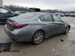 2021 Infiniti Q50 Pure z VIN JN1EV7AR2MM754239, wystawiony jako Copart lot #84278044 z przebiegiem 72 490 mil mil oraz Szkoda całkowita • Salvage title. Historia ofert i sprzedaży dostępna na DreamBid. Obrazek 3.