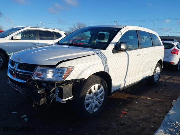 2015 Dodge Journey American Value Pkg with VIN 3C4PDCAB7FT559321, listed as a IAAI auction lot 41790140 with 43,695 mi miles. Bid and sale history available at carsss.com. Image 18.