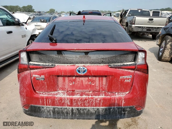 2022 Toyota Prius L Eco with VIN JTDKAMFUXN3169116, listed as a Copart auction lot 63921594 with 47,623 mi miles and Salvage Title. Bid and sale history available at carsss.com. Image 6.
