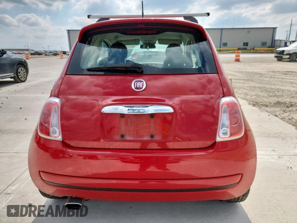 2015 FIAT 500 Pop with VIN 3C3CFFAR8FT581839, listed as a Copart auction lot 59895855 with 63,424 mi miles and Clean title. Bid and sale history available at DreamBid. Image 6.