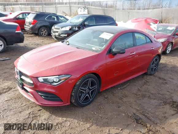 2022 Mercedes-Benz CLA 250 with VIN W1K5J4HB2NN272503, listed as a IAAI auction lot 41756218 with 45,477 mi miles and . Bid and sale history available at DreamBid. Image 2.