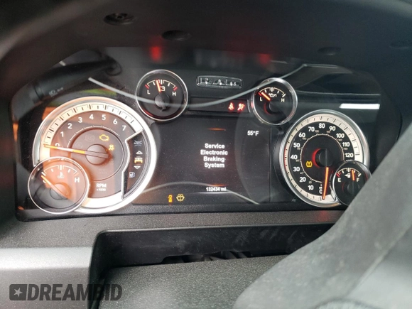 2018 Ram 1500 Big Horn with VIN 1C6RR6LG7JS115037, listed as a Copart auction lot 42947065 with 132,434 mi miles and Salvage Title. Bid and sale history available at carsss.com. Image 9.