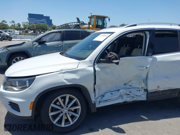 2017 Volkswagen Tiguan Wolfsburg Edition with VIN WVGRV7AX4HW502964, listed as a IAAI auction lot 42538054 with 104,530 mi miles and . Bid and sale history available at DreamBid. Image 6.