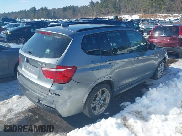 2013 BMW X3 xDrive35i with VIN 5UXWX7C53DL982308, listed as a IAAI auction lot 41641401 with 222,922 mi miles and . Bid and sale history available at DreamBid. Image 4.