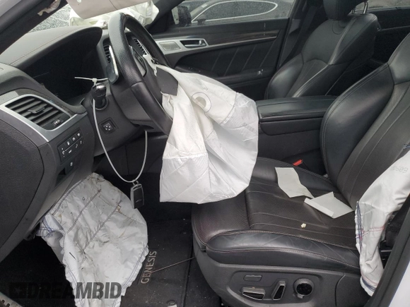 2018 Genesis G80 3.3T Sport with VIN KMHGN4JB3JU248921, listed as a Copart auction lot 71305654 with 73,718 mi miles and Salvage Title. Bid and sale history available at carsss.com. Image 7.