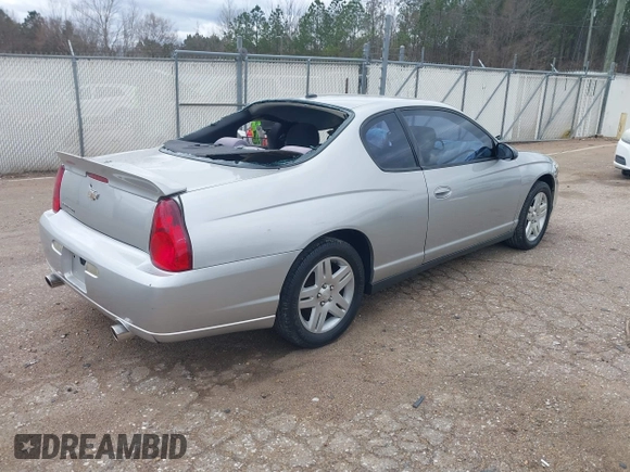 2006 Chevrolet Monte Carlo LT 3.9L with VIN 2G1WK151069274950, listed as a IAAI auction lot 41708114 with 291,030 mi miles. Bid and sale history available at carsss.com. Image 4.