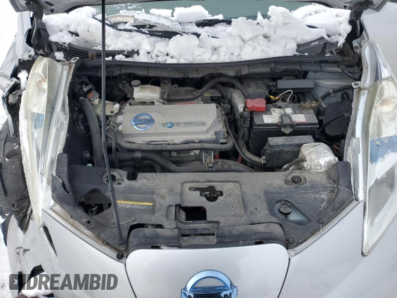 2011 Nissan LEAF SL-e with VIN JN1AZ0CP7BT006319, listed as a Copart auction lot 45422725 with 71,048 mi miles and Salvage Title. Bid and sale history available at carsss.com. Image 12.
