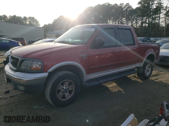 2001 Ford F-150 XLT with VIN 1FTRW08W01KD52354, listed as a Copart auction lot 42524255 with Not provided miles and Non repairable. Bid and sale history available at DreamBid. Image 1.