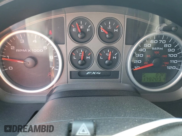 2005 Ford F-150 XLT with VIN 1FTPX14515NB82307, listed as a Copart auction lot 59957895 with 179,289 mi miles and Salvage title. Bid and sale history available at DreamBid. Image 9.