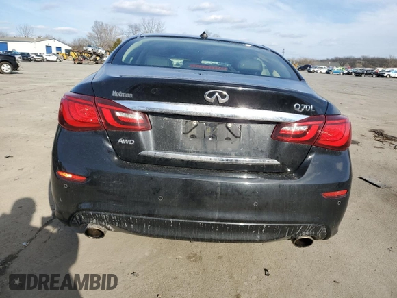 2017 Infiniti Q70 3.7 z VIN JN1BY1PR8HM210607, wystawiony jako Copart lot #44102225 z przebiegiem 112 415 mil mil oraz Szkoda całkowita • Salvage title. Historia ofert i sprzedaży dostępna na DreamBid. Obrazek 6.