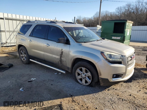 2015 GMC Acadia SLE with VIN 1GKKRNED2FJ295066, listed as a Copart auction lot 89213855 with 144,305 mi miles and Salvage Title. Bid and sale history available at DreamBid. Image 4.