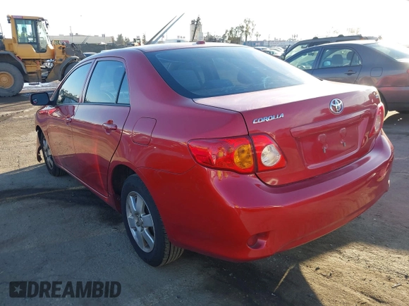 2009 Toyota Corolla with VIN 1NXBU40E19Z091295, listed as a IAAI auction lot 41645545 with 117,839 mi miles. Bid and sale history available at carsss.com. Image 3.